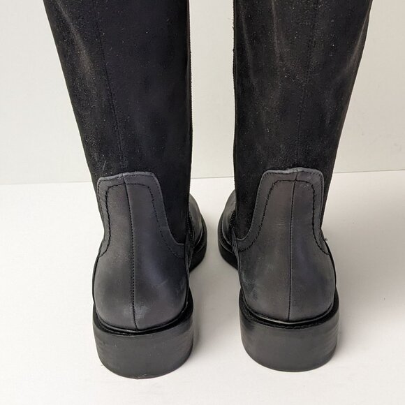 Lucky Brand Quenbe Tall Riding Boots, Black Leather, Women's 6.5 M - Picture 5 of 7